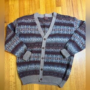 North Peak wool cardigan sweater with a button-down front size L (i9